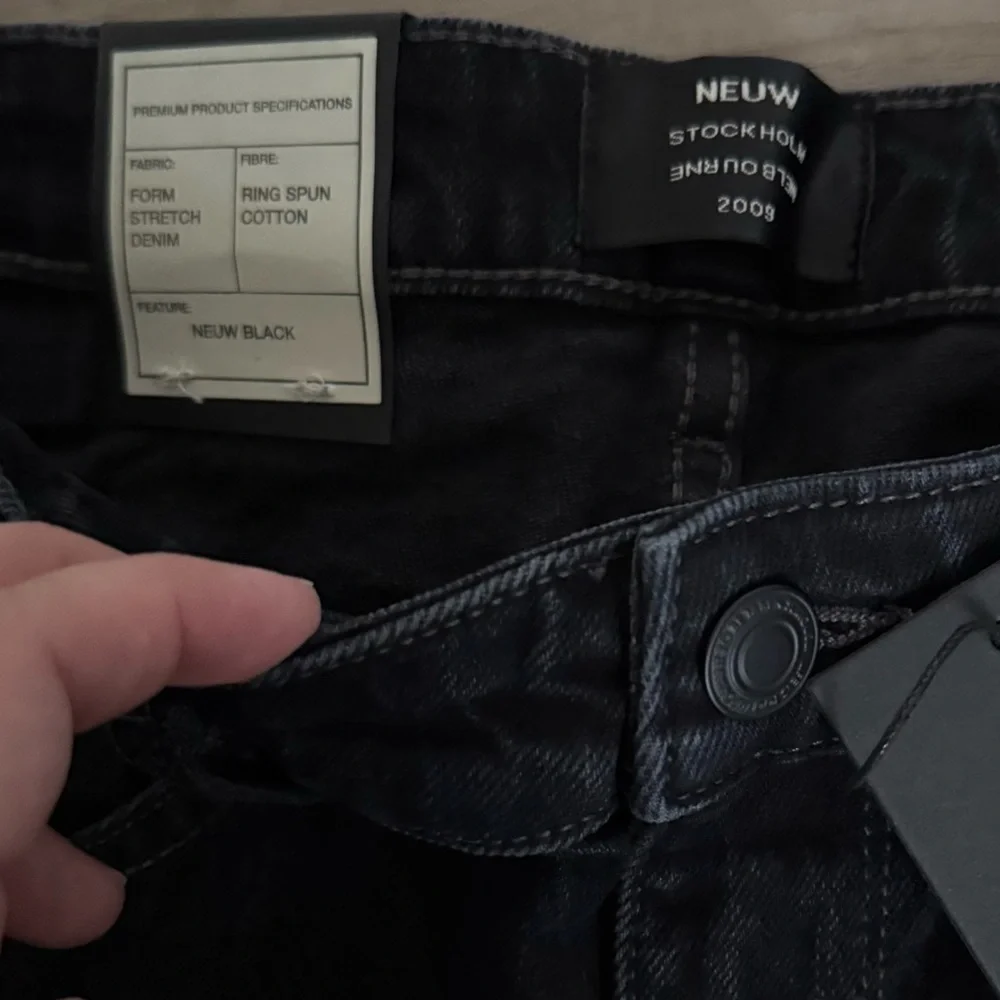 Neuw Black Paint Splatter Rebel Skinny Jeans - Picture 2 of 6